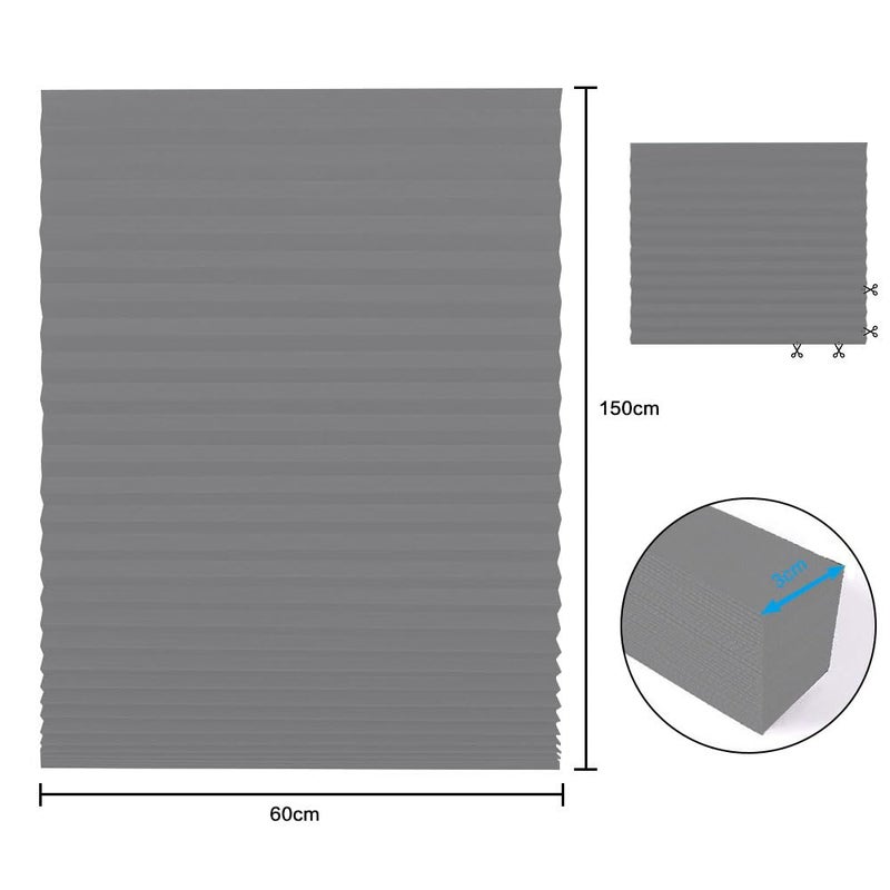 جيه زد اس ستائر نوافذ مطوية من JZS، ستائر ورقية مطوية معتمة، ستائر غير منسوجة لتصفية الضوء، سهلة التركيب لغرف النوم والحمامات وغرف المعيشة والمطابخ - Image 2