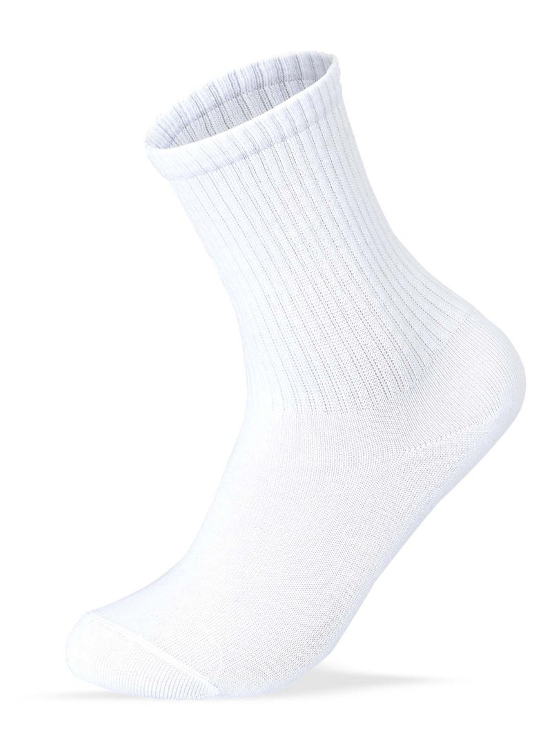 SAM SOCKS Kids Set of 3 Long School Plain Socks White-Grey-Blue size 34-37 EU - Image 2