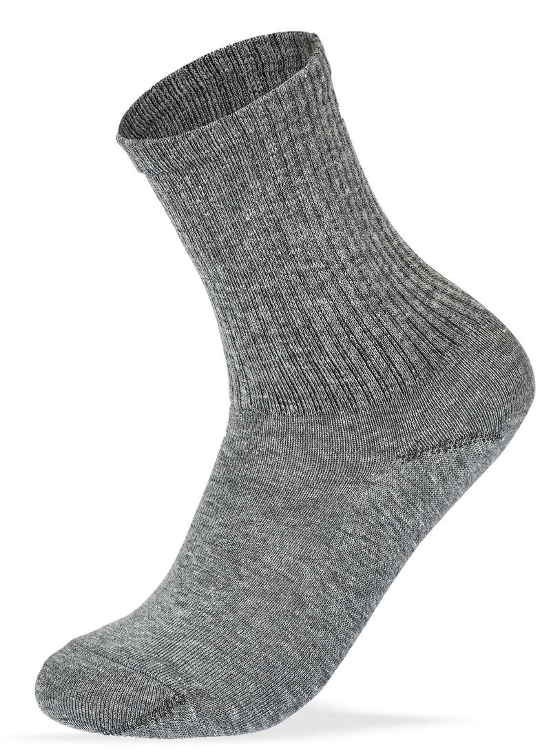 SAM SOCKS Kids Set of 3 Long School Plain Socks White-Grey-Blue size 34-37 EU - Image 4