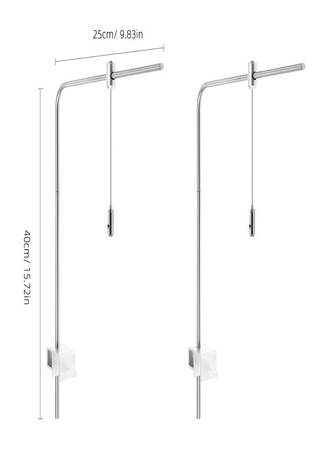 BESPORTBLE Aquarium Light Mount, 2Pcs Adjustable Aquarium Light Mounting Bracket Reptile Glass Lamp Stand Fish Tank Led Lamp Holder - Image 2