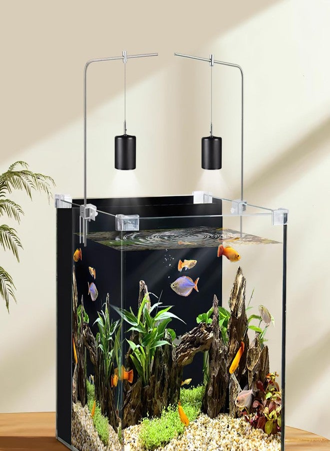 BESPORTBLE Aquarium Light Mount, 2Pcs Adjustable Aquarium Light Mounting Bracket Reptile Glass Lamp Stand Fish Tank Led Lamp Holder - Image 4