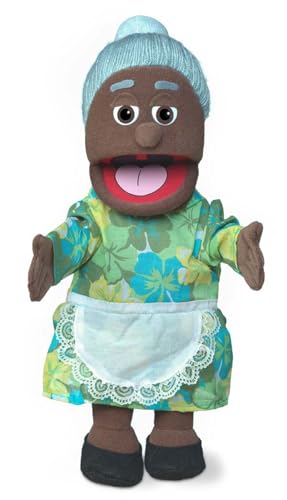 Silly Puppets 14 Granny Black Grandmother Hand Puppet - Image 1