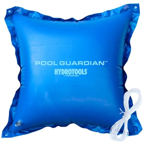 SWIMLINE HYDROTOOLS Air Pool Pillow for Above Ground Pools Cover Winterizing Guardian Premium 4 x 4 ft Pool Cushion Float for Under Pool Rope Included Cold Resistant Thick Pool Pillows 11445 - Image 1