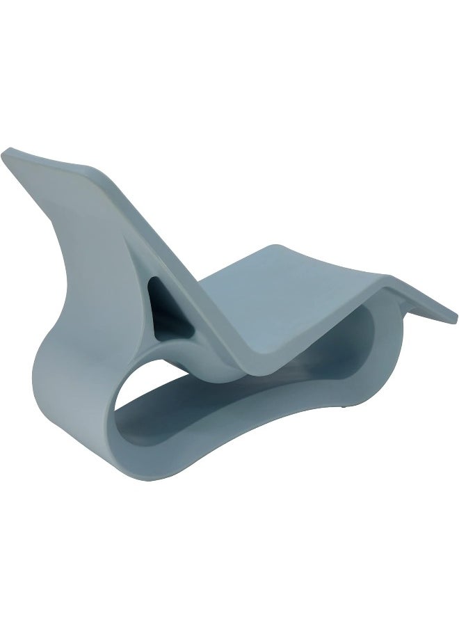 TRAMONTINA Since 1911,Made in Brazil-  Octo Lounge Chair in Blue Polyethylene  - Image 5