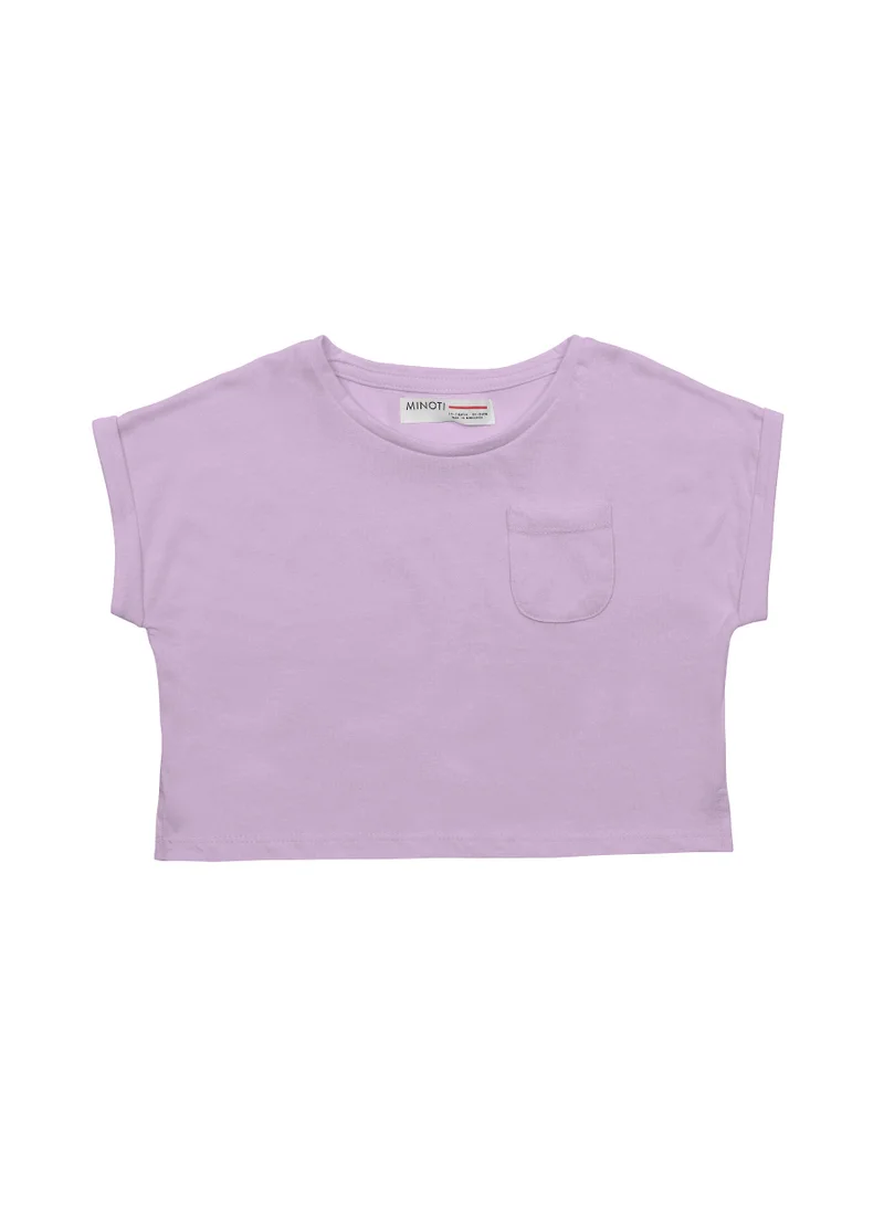 MINOTI Kids Girls T-shirt with pocket