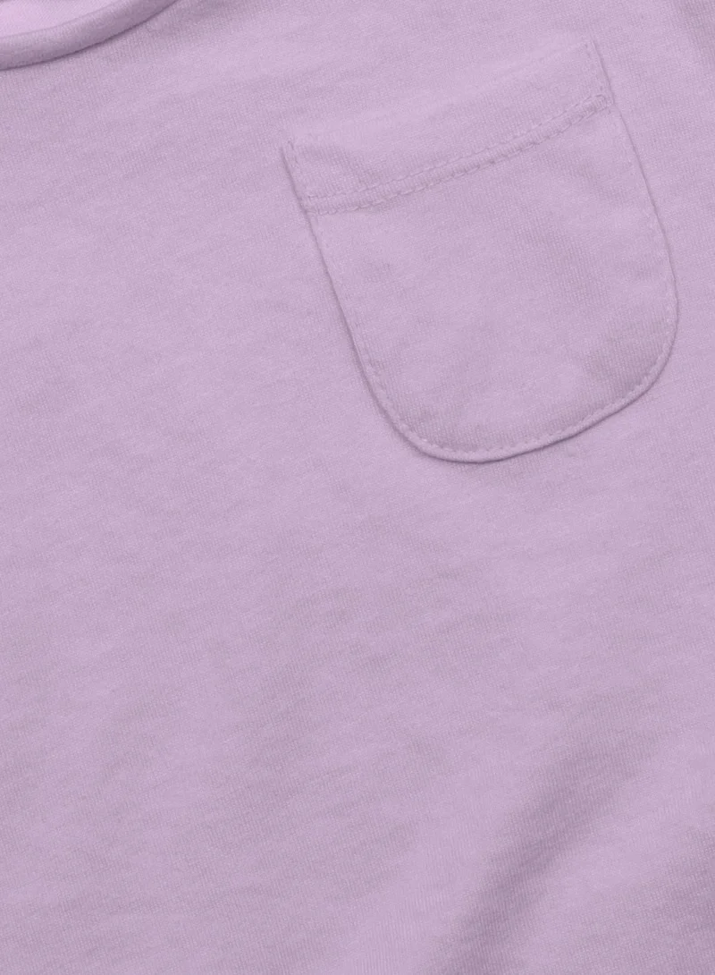 MINOTI Girls Short Oversized T-Shirt with Pocket