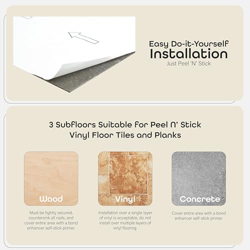 Achim Nexus Self Adhesive 12-Inch Vinyl Floor Tiles, 20 Tiles - 12" x 12", Bianco Marble Pattern - Peel & Stick, DIY Flooring for Kitchen, Dining Room, Bedrooms & Bathrooms by Achim Home Decor - Image 4