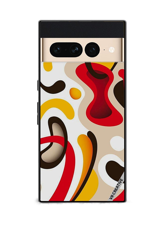 Protective Case Cover For Google Pixel 7 Pro Colorful Classy Design  Multicolour