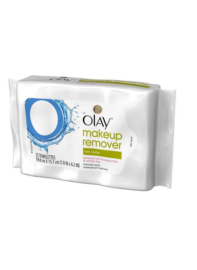 Olay - Cleanse Makeup Remover Wipes Rose Water 25 Ea (Pack Of 6) - Image 1