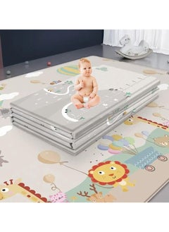 Generic Foldable Baby Play Mat Extra Large Waterproof Activity Playmats for Babies,Toddlers, Infants, Play & Tummy Time Foam Baby Mat for Floor with Travel Bag(200 * 180 * 1cm/79 * 71 * 0.4inch)(A)  - Image 1