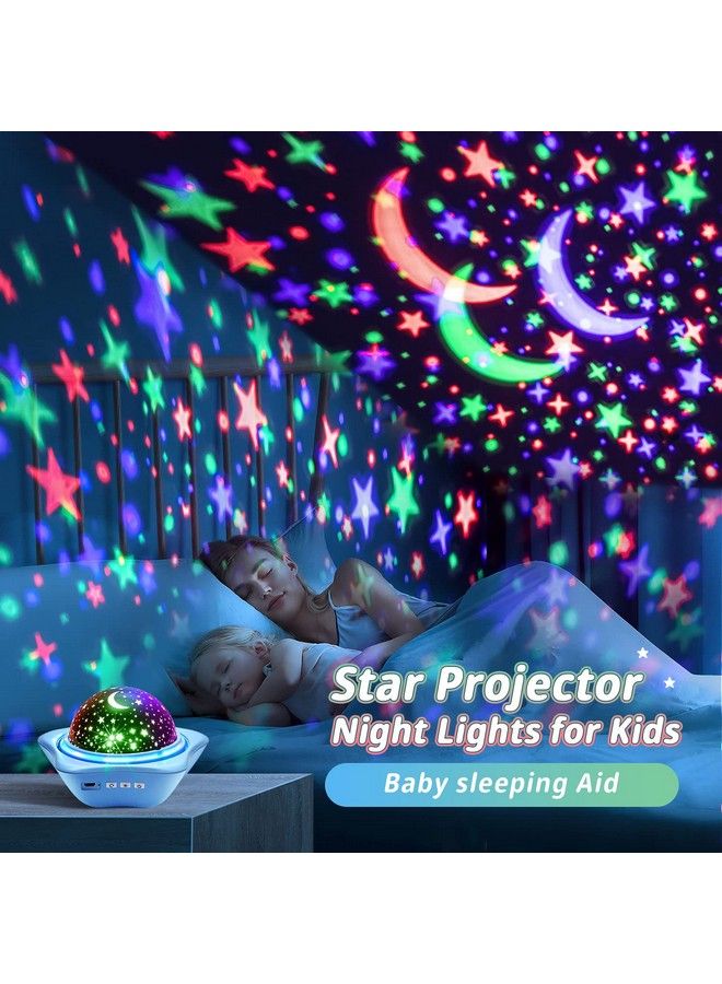 One Fire Night Light For Kids 48 Lighting Modes Star Lights For Bedroom 360° Rotating+3 Films Baby Night Light Projector Usb Rechargeable Kids Night Lights For Bedroom Star Lights For Room Decor - Image 3