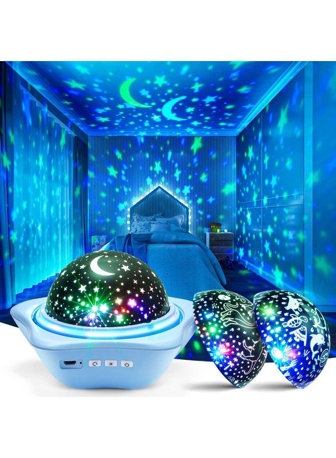 One Fire Night Light For Kids 48 Lighting Modes Star Lights For Bedroom 360° Rotating+3 Films Baby Night Light Projector Usb Rechargeable Kids Night Lights For Bedroom Star Lights For Room Decor - Image 1