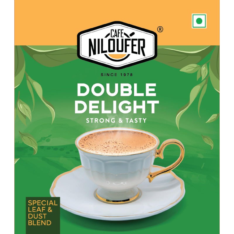 Cafe Niloufer مسحوق شاي كافيه نيلوفر أسام دابل ديلايت 500 جرام | مزيج أسام قوي وذو نكهة مميزة - Image 1