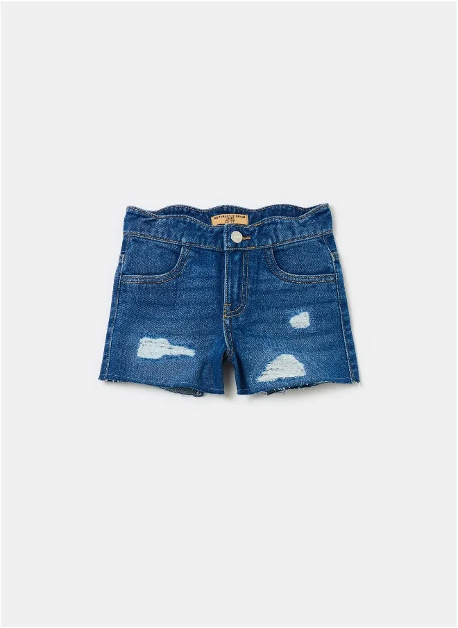 او في اس Ovs Denim Short  Medium Blue