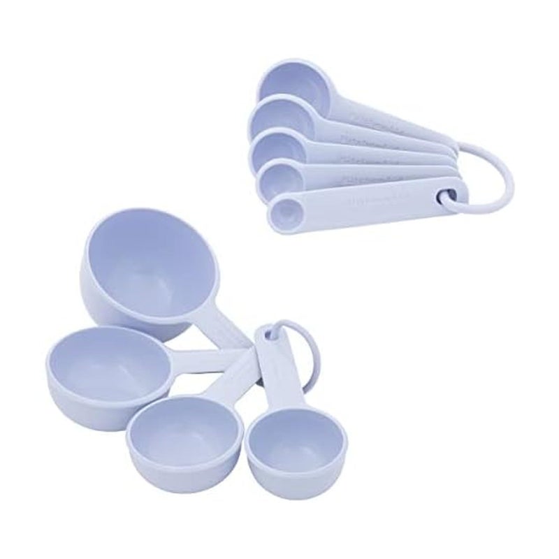 KitchenAid Universal Easy To Read Measuring Cup and Spoon Set with Soft Grip Handle for Maximum Control Hang Hole and Nesting For Easy Storage Dishwasher Safe 9 Piece Lavender Cream - Image 2