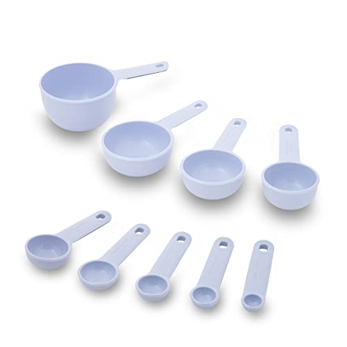 KitchenAid Universal Easy To Read Measuring Cup and Spoon Set with Soft Grip Handle for Maximum Control Hang Hole and Nesting For Easy Storage Dishwasher Safe 9 Piece Lavender Cream - Image 3