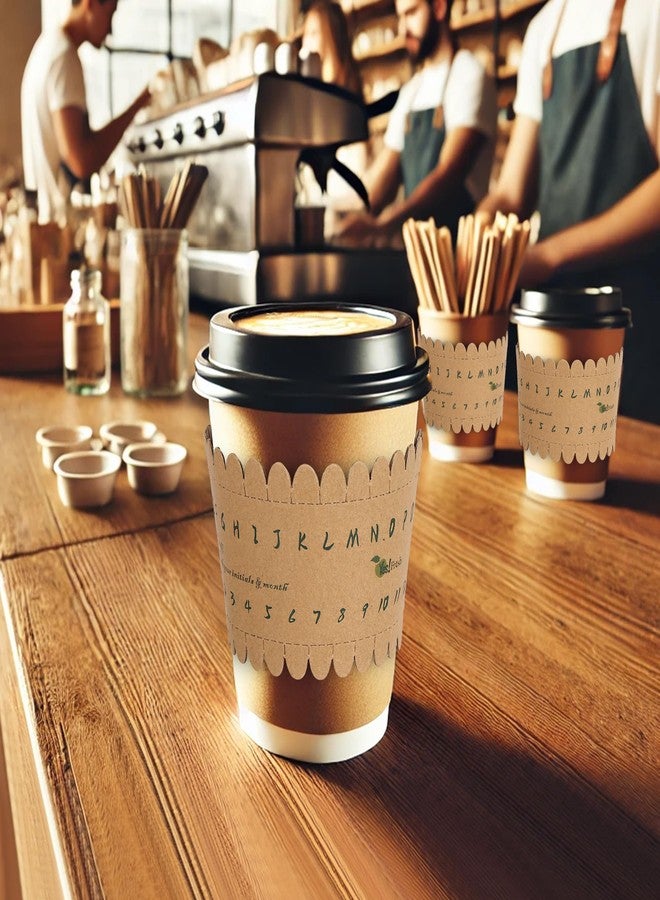 Yes Fresh Yes!Fresh Eco-ID Sleeve - Unique Paper Cup Sleeves for Easy Cup Identification, Compatible with 12oz, 16oz, and 20oz Paper Cups, Reduces Waste for Parties, Gatherings, and Events (50 Pack) - Image 5