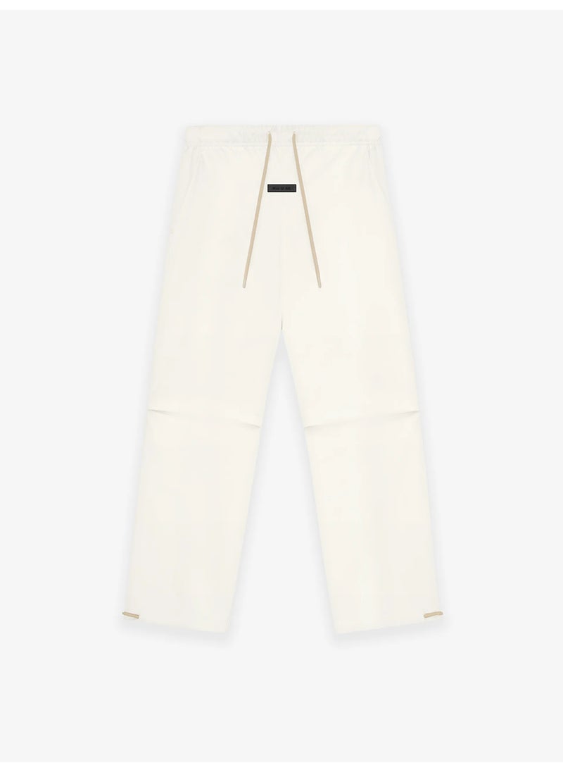 Generic - Fear God Essentials 2024 Loose-fit Casual Drawstring Trousers High Street Style Other Material FOG White woven cotton loose trousers - Image 1