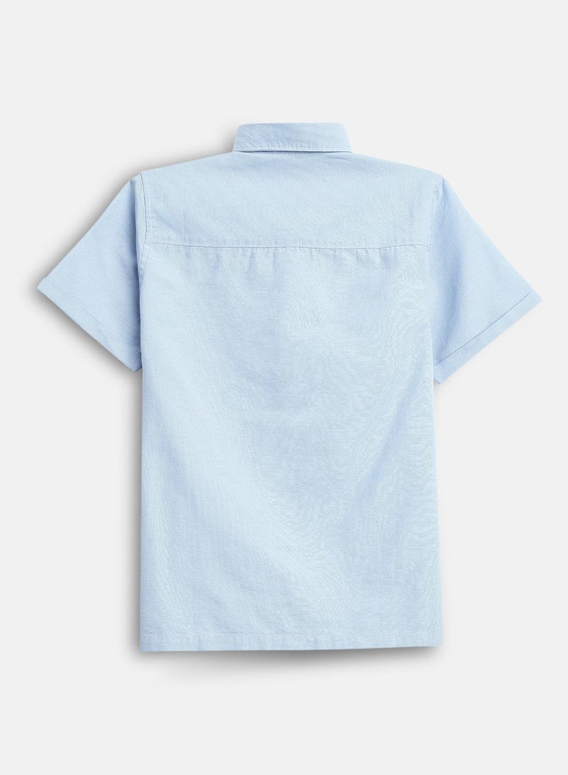 LILPICKS Light Blue Shirt For Boys - Image 2