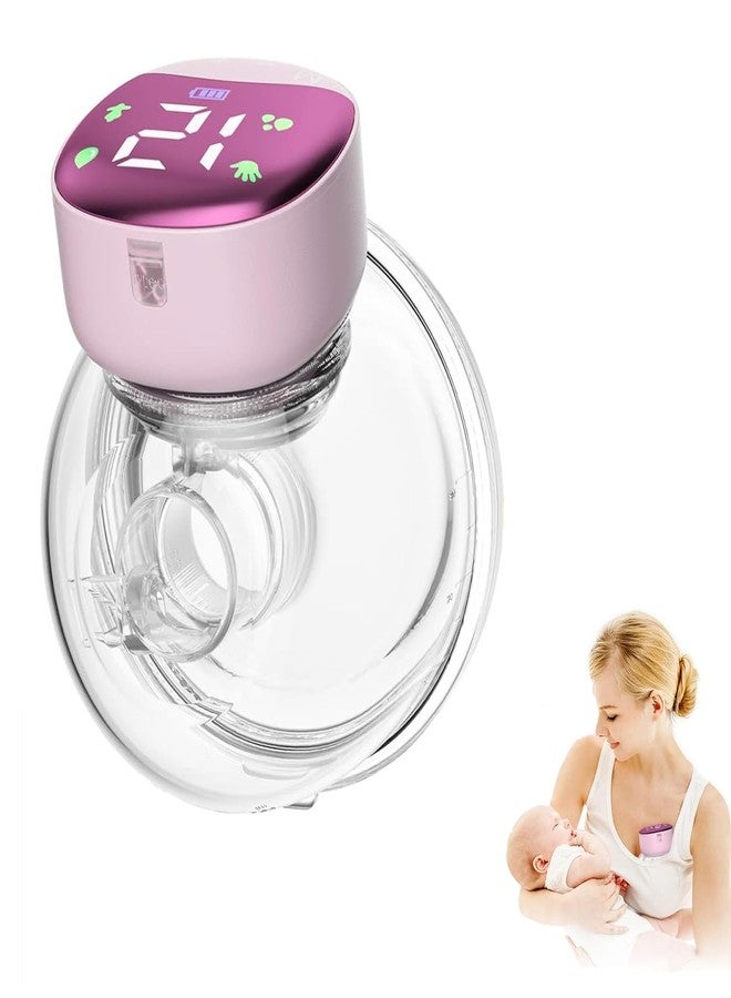 Earwig Breast Pump, Wearable Hands Free Pump,Cordless LED Smart Breast Pump/Anti-Overflow & Low Noise Breast Pump, 4 Modes & 12 Levels,Touchscreen LCD Display (EW-02) - Image 1