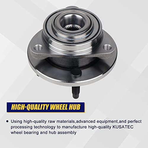 KUSATEC 513205 Front Wheel Hub and Bearing Assembly 4 Lug Without ABS Compatible with Chevy Cobalt 2005-2010, Saturn Ion 2003-2007, Pontiac Pursuit 2005 2006, Pontiac G5 2007 2008 2009 2010 - Image 3