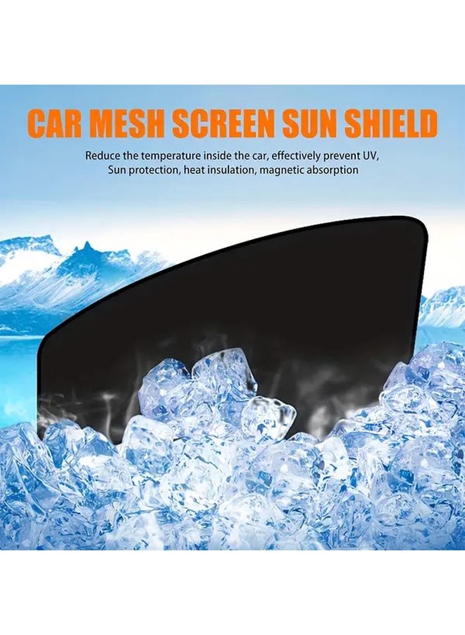 Magnetic Car Sun Visor Set 2 Pieces Front Window Sun Shade Cover - Image 5