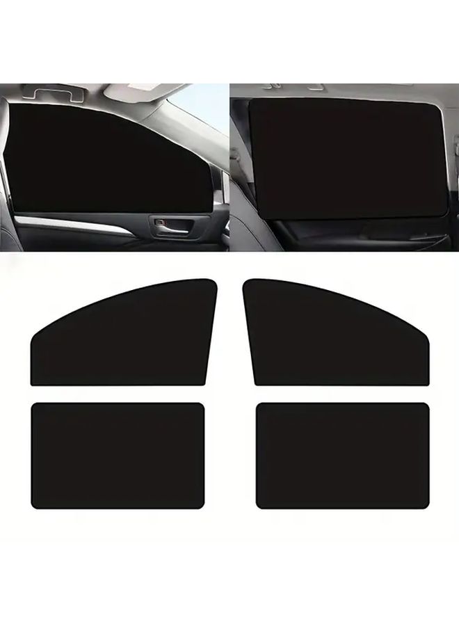 Magnetic Car Sun Visor Set 2 Pieces Front Window Sun Shade Cover - Image 1