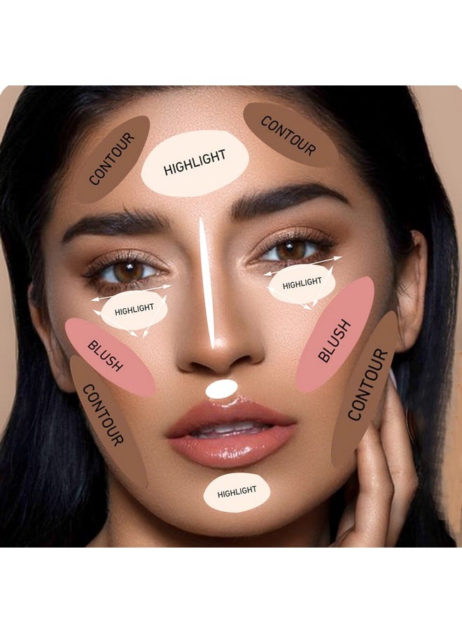 CCbeauty - Cream Contour Beauty Wand Liquid Contouring With Cushion Applicator Bronzer Stick Natural Matte Finish Lightweight Blendable Super Silky Cream Bronze Sticks For Face Shaping Makeup Fair Skin - Image 1
