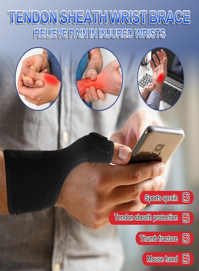 FIIL Thumb Splint Brace Reversible Thumb Wrist Stabilizer Compression Splint for Thumb Arthritis Tendonitis Sprained Carpal Tunnel Thumb Splint Wrist Support to Help Sleep（7.7 * 4 * 1 IN） - Image 2