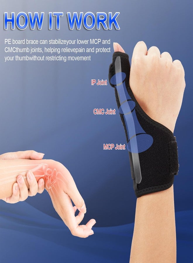 FIIL Thumb Splint Brace Reversible Thumb Wrist Stabilizer Compression Splint for Thumb Arthritis Tendonitis Sprained Carpal Tunnel Thumb Splint Wrist Support to Help Sleep（7.7 * 4 * 1 IN） - Image 3
