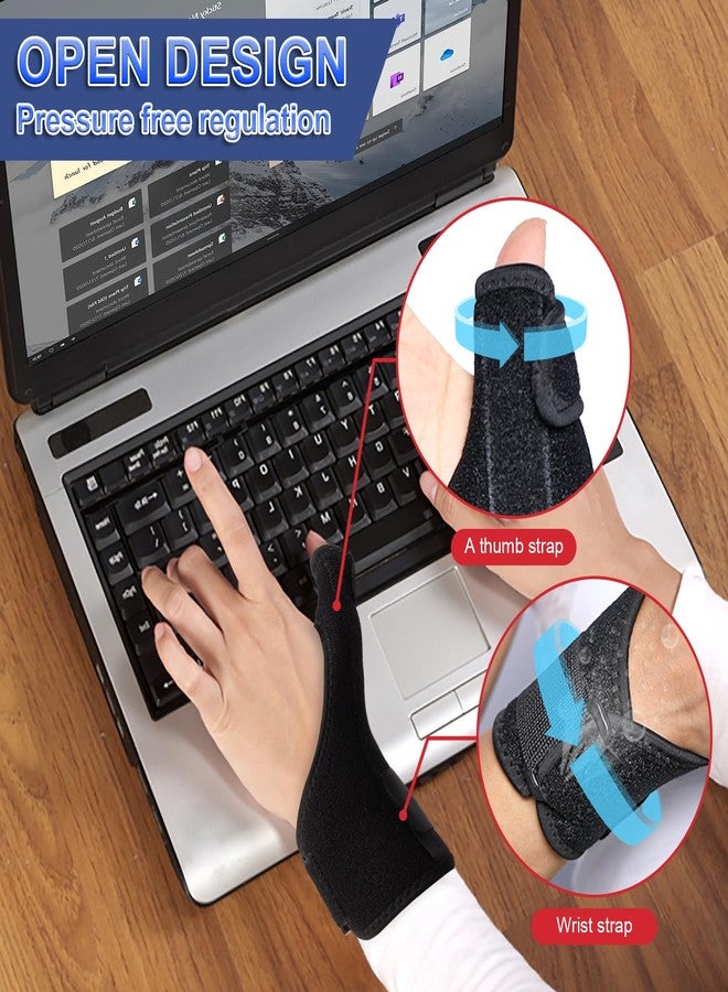 FIIL Thumb Splint Brace Reversible Thumb Wrist Stabilizer Compression Splint for Thumb Arthritis Tendonitis Sprained Carpal Tunnel Thumb Splint Wrist Support to Help Sleep（7.7 * 4 * 1 IN） - Image 4