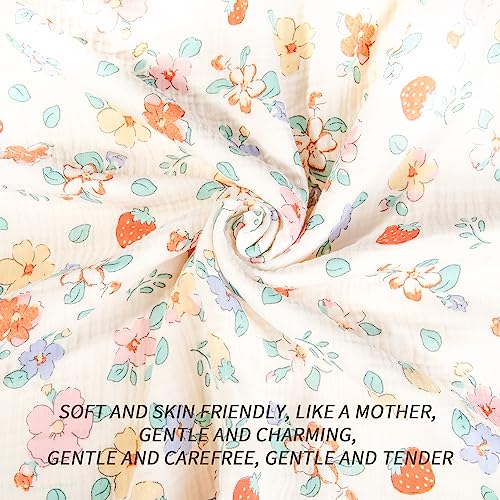 REMASS Hooded Towel Muslin Hooded Towel Made from Organic Cotton 6-Layer Cotton Bath Towel, Soft Bath Towels for Toddler Baby,Toddler Towels with Hood for Girl - Image 5