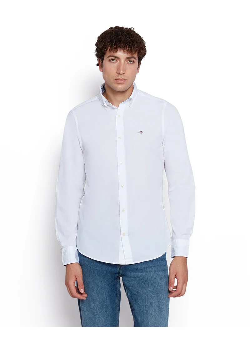 GANT Gant Men’S Slim Fit Cotton Poplin Shirt