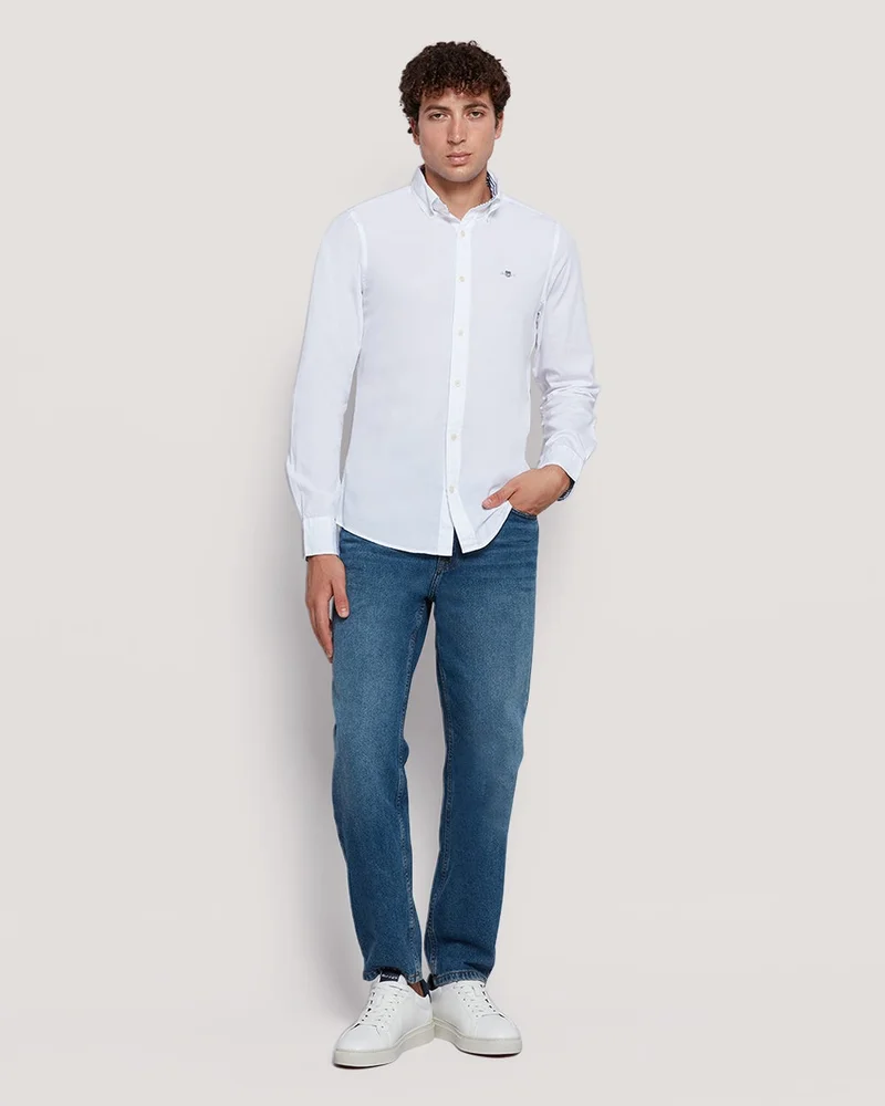 GANT  Gant Men’S Slim Fit Cotton Poplin Shirt for Men | Best Price UAE
