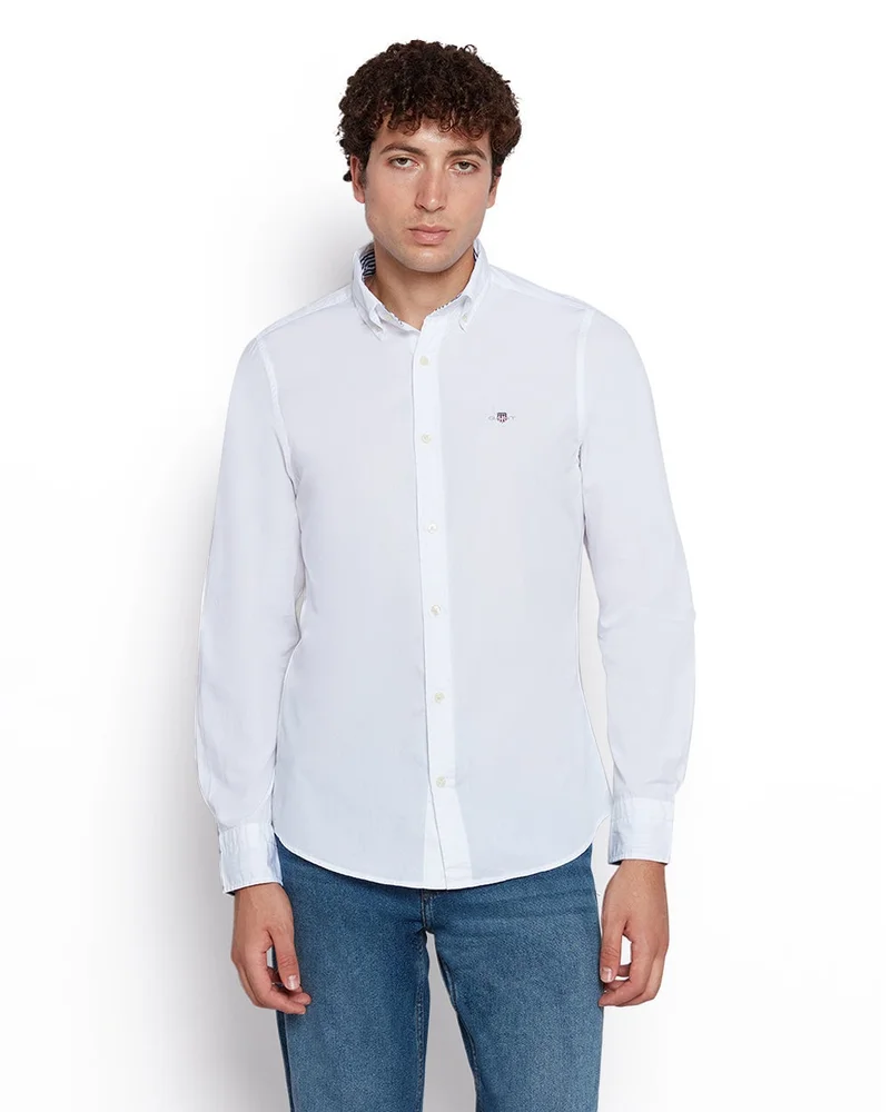 GANT Gant Men’S Slim Fit Cotton Poplin Shirt