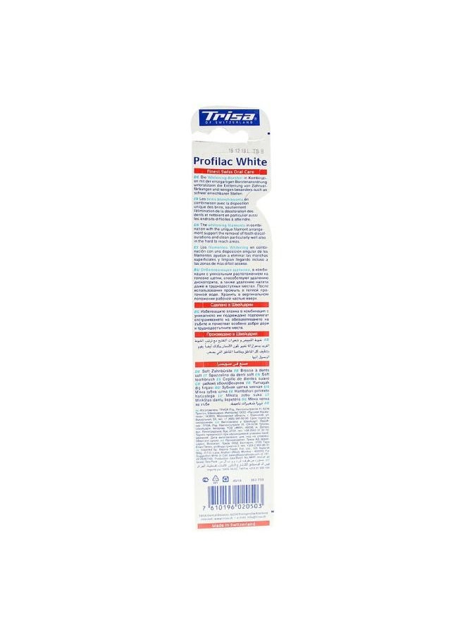 TRISA Profile White Medium Toothbrush - Multicolour  - Image 4