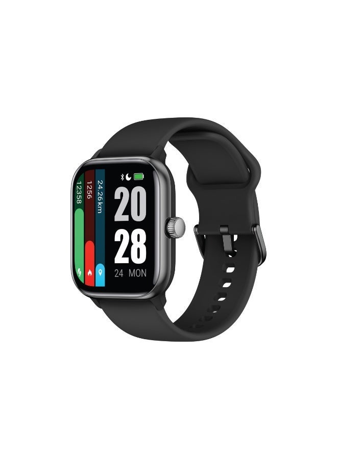 Altec Lansing Phoenix Smartwatch, 1.85” AMOLED Display, Bluetooth Calling & Alexa Built-in, 100+ Sports Modes, IP68 Waterproof, Black - Image 1