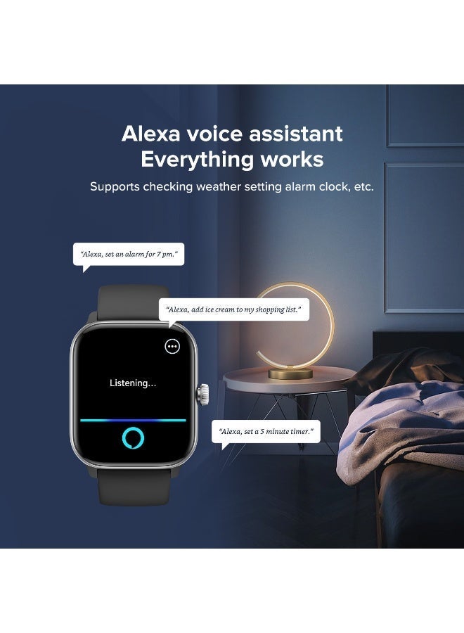 Altec Lansing Phoenix Smartwatch, 1.85” AMOLED Display, Bluetooth Calling & Alexa Built-in, 100+ Sports Modes, IP68 Waterproof, Black - Image 5