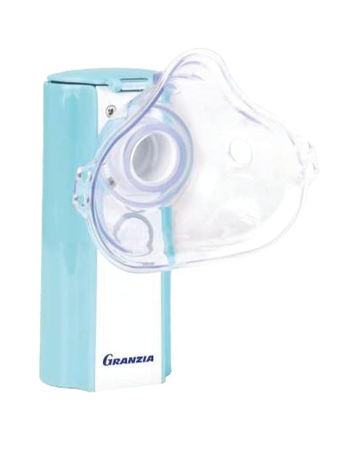 Granzia Pure Mesh Nebulizer, Portable Micro-Mesh Technology, Rechargeable Battery, Low Noise, Effective Lung Deposition, 2-Year Warranty