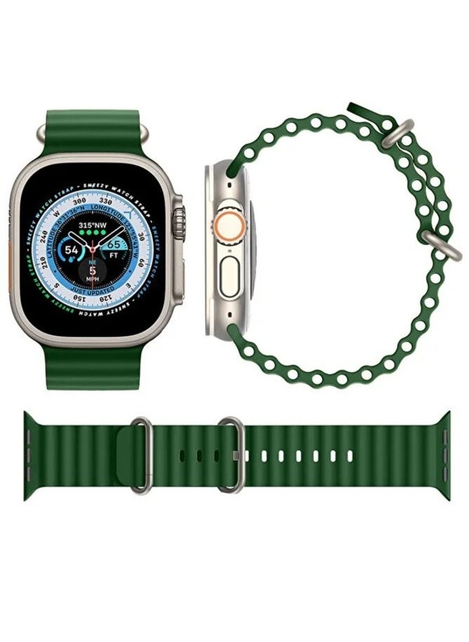 Generic - Soft Silicone Band Wrist Strap For Apple Ultra Watch 42mm 44mm 45mm 49mm - Image 1