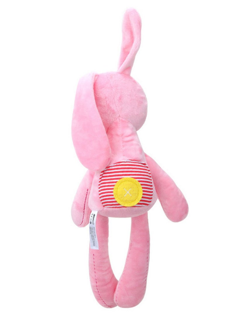 Loquat Long-legged Rabbit Plush Soothing Baby Toy 26*50cm Pink  - Image 2