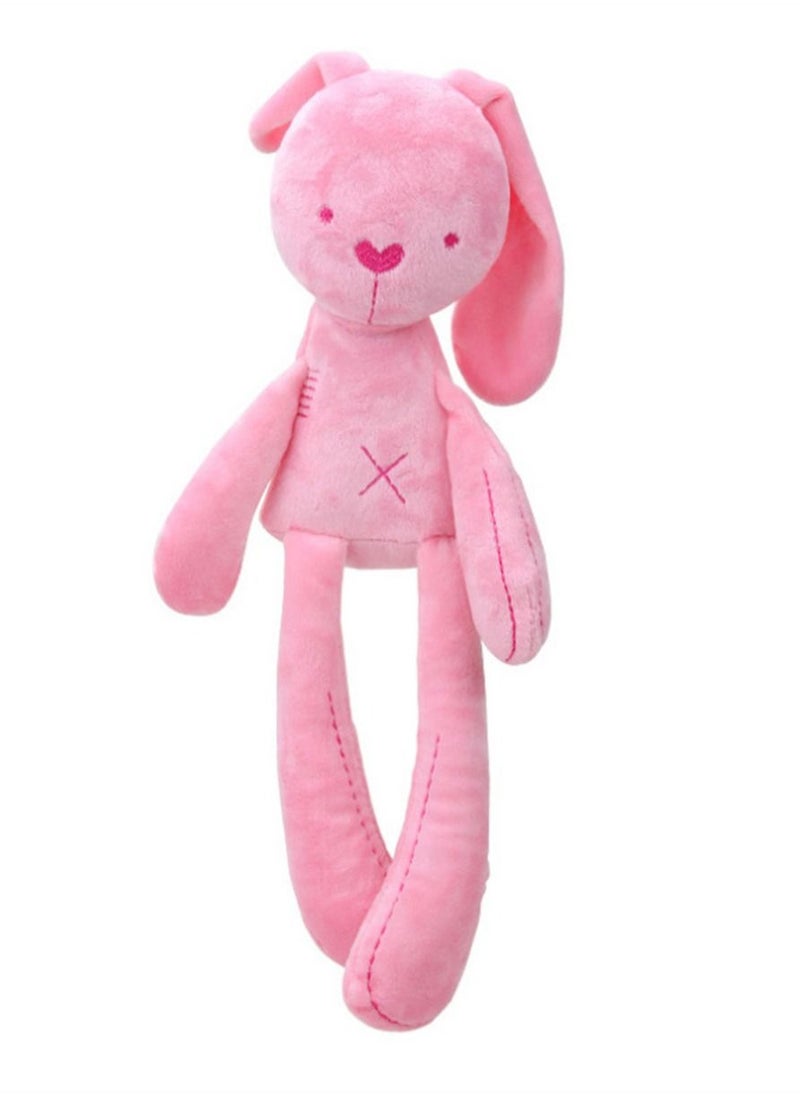 Loquat Long-legged Rabbit Plush Soothing Baby Toy 26*50cm Pink  - Image 1