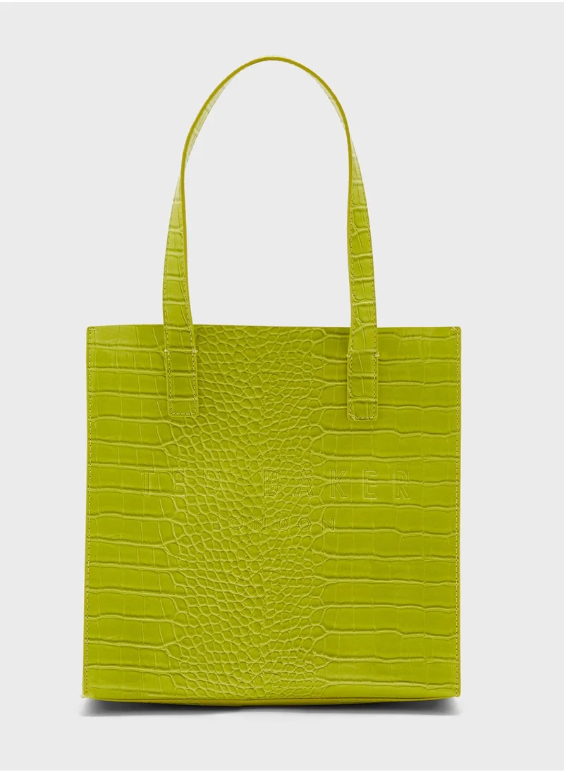 Ted Baker Reptcon Croc Small Icon Tote Bag
