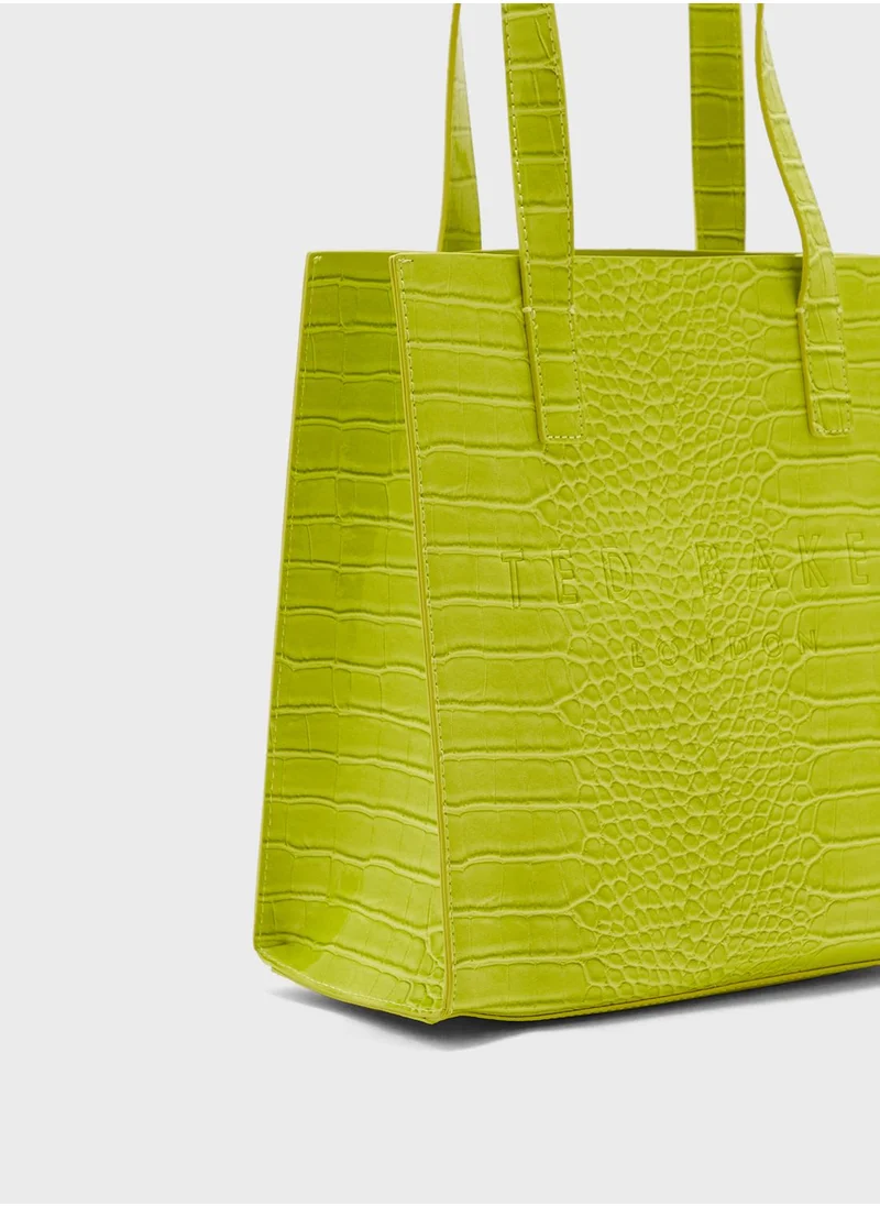 Ted Baker Reptcon Croc Small Icon Tote Bag