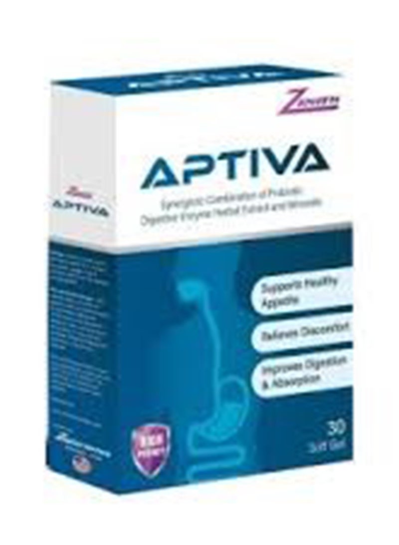 جل أبتيفا سوفت لتعزيز الشهية والهضم - 30 قرصًا