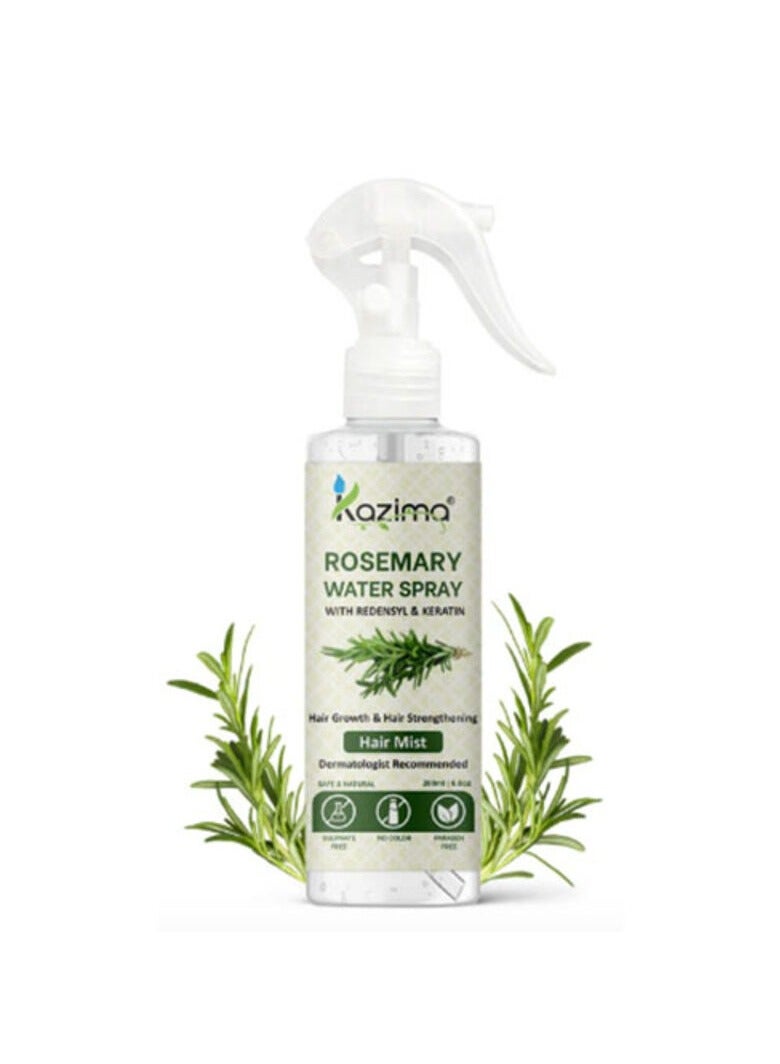 Kazima Rosemary Water Spray with Redensyl & Keratin Hair Mist - Hair Growth & Hair Strengthening - 200 ML - Image 1