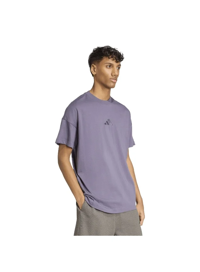 Adidas M A Szn T Purple Training T-Shirts For Men XS