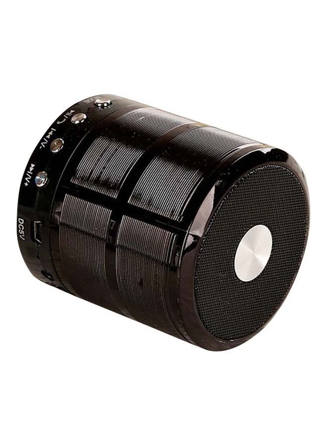 NIBEMINENT WS887 Portable Cylinder Button Control Stereo Wireless Bluetooth Speaker Black 