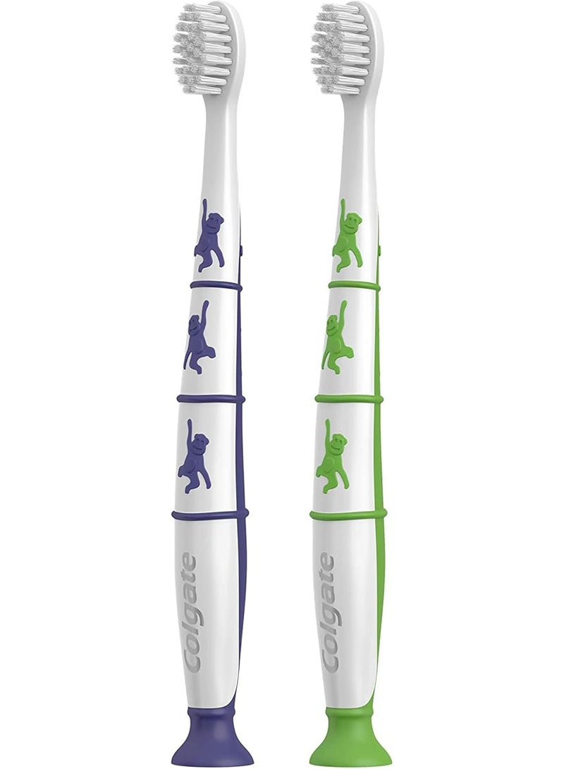 كولجيت فرشاة أسنان كولجيت للأطفال فائقة النعومة، تنظيف لطيف للأطفال من عمر سنتين فما فوق - Image 3