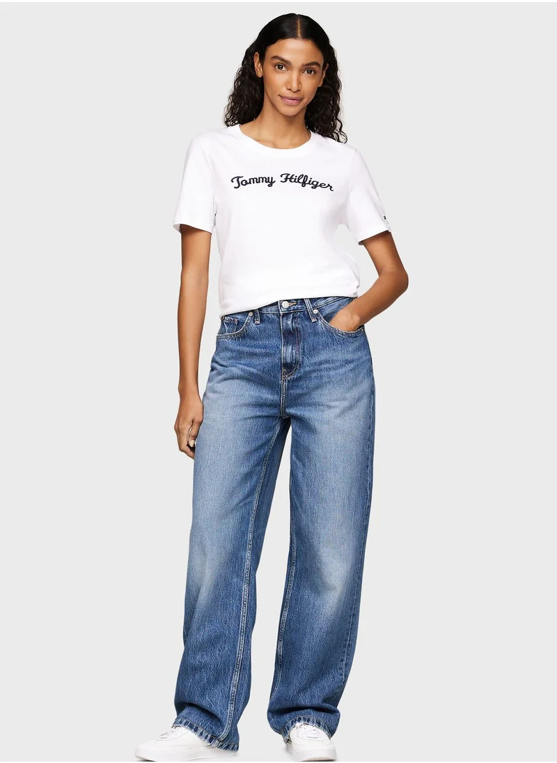TOMMY HILFIGER Crew Neck Logo T-Shirt